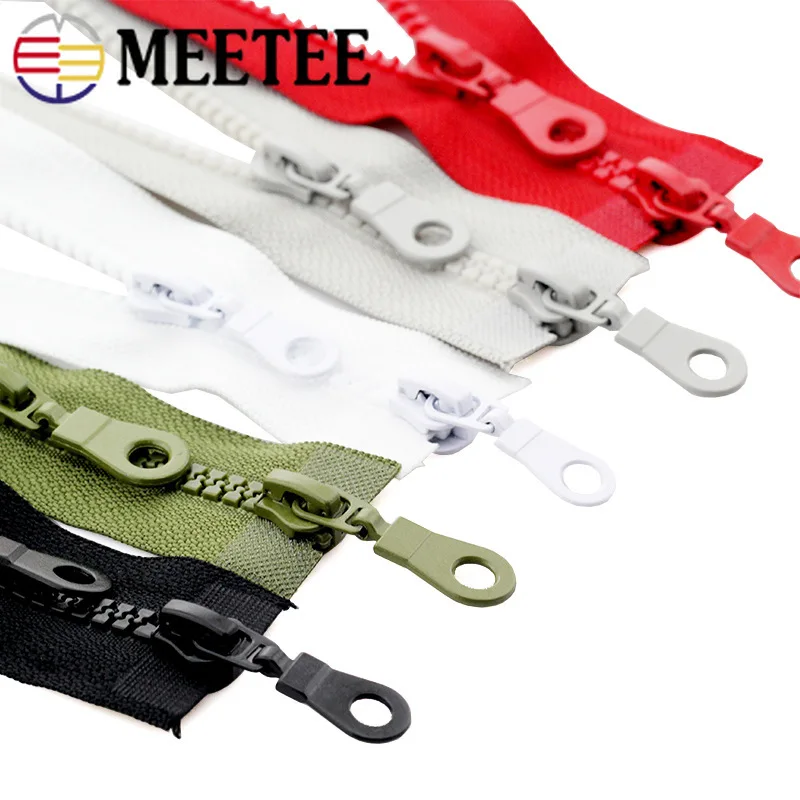 Meetee 5 шт. 70/80 см # резиновая двойная открытая молния для пуховика Сделай Сам