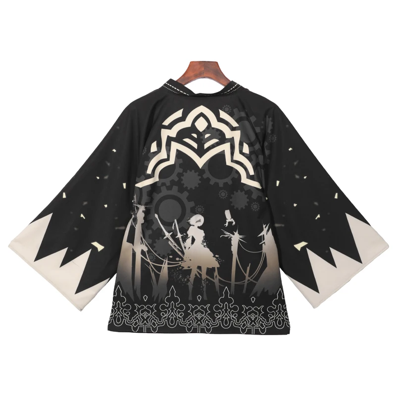 Кимоно Yukata NieR:Automata 2B YoRHa No.2 Тип B японское повседневное кимоно костюм для косплея