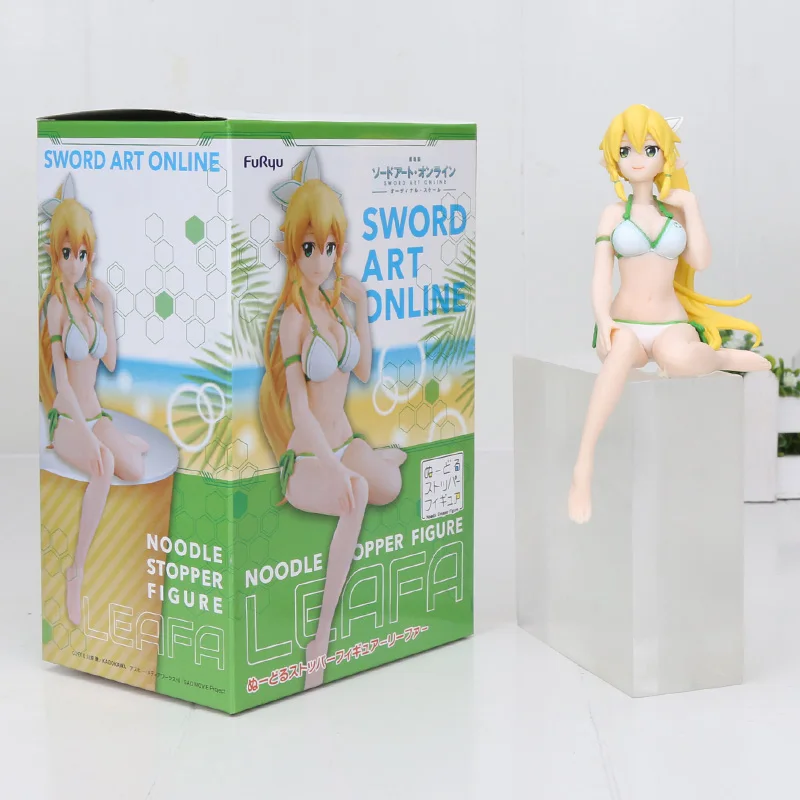 Sword Art онлайн фигурка SAO YUI Super Sonico фигурка лапша стоппер фигурка Fate Grand Order 14 см - Цвет: yellow hair with box