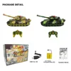 2 PACK RC tanks 2.4G Fighting Battle Tanks with LED Life Indicators Realistic Sounds Remote Control Boy Toys For Kids Children 4