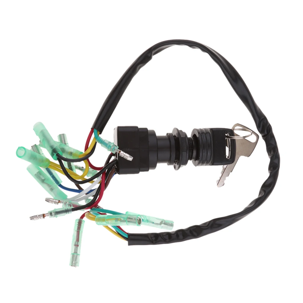 Ignition Switch Assy 703-82510-43-00 Fits Yamaha Outboard Control Box & Key