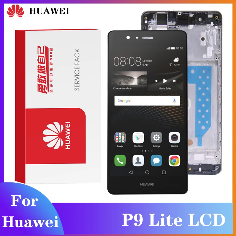Оригинальный 5 2 ''ЖК дисплей с рамкой для Huawei P9 Lite ЖК-дисплей сенсорным