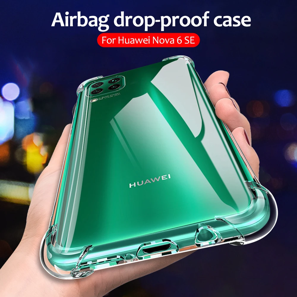 Чехол-подушка безопасности для Huawei P40 Pro Lite Nova 7i 6 Se силиконовый мягкий защитный