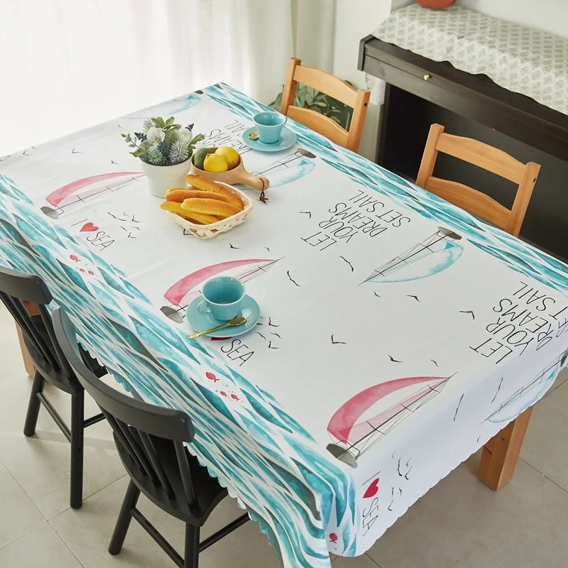 

Microfine Table Cloth Home Decoration Pvc Tablecloth Modern Rectangle Water and Oil Resistant Table Cover Party Wedding