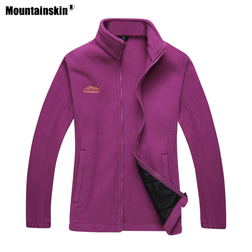 Mountainskin Men Women's Hiking Fleece Jacket Outdoor Sport Man Breathable Windbreaker Climbing Camping Trekking Male Coat VA588