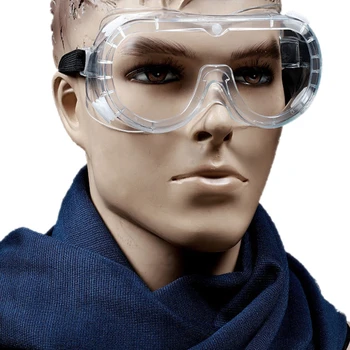 

Safety Glasses Anti-splash Anti-spitting Dust-proof Four-bead HD Transparent Protective Glasses