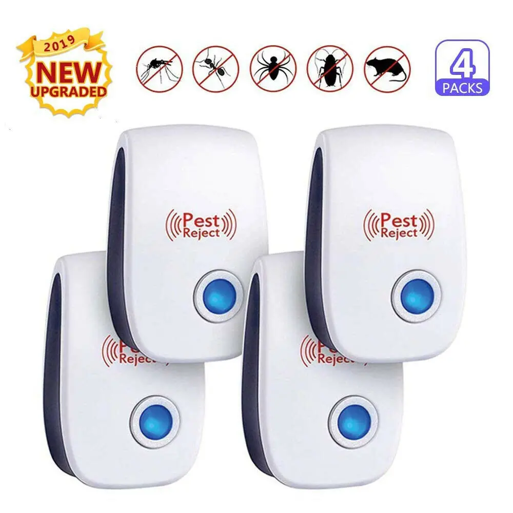 

4PCS Electric Ultrasonic Pest Repeller Reject Killer Mosquito Mice Roach Insect