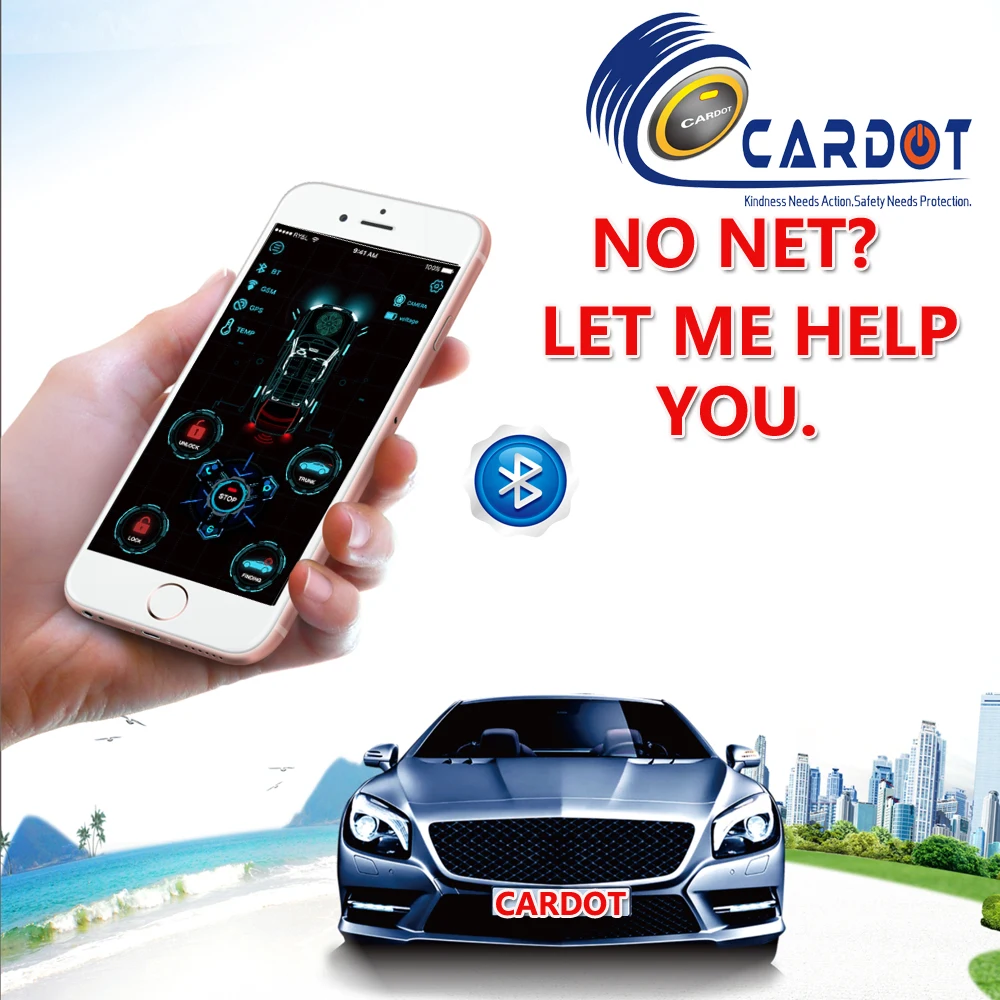 Сенсорный ЖК экран Cardot Smart Pke бесключевая запись дистанционный стартовый