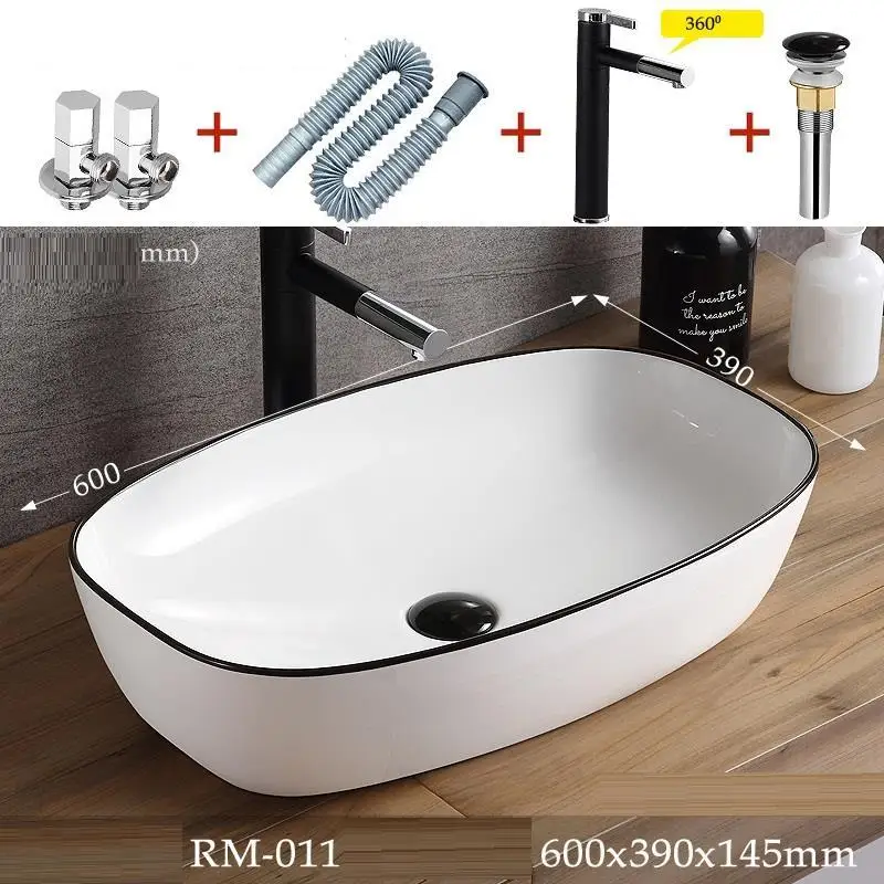 MODEL U Lavatorio Evier сосуд Bacia Lavagem Mano Pia Banheiro Umywalka Salle De Bain Lavandino Bagno туалетный столик Lavabo раковина для ванной комнаты - Цвет: MODEL U