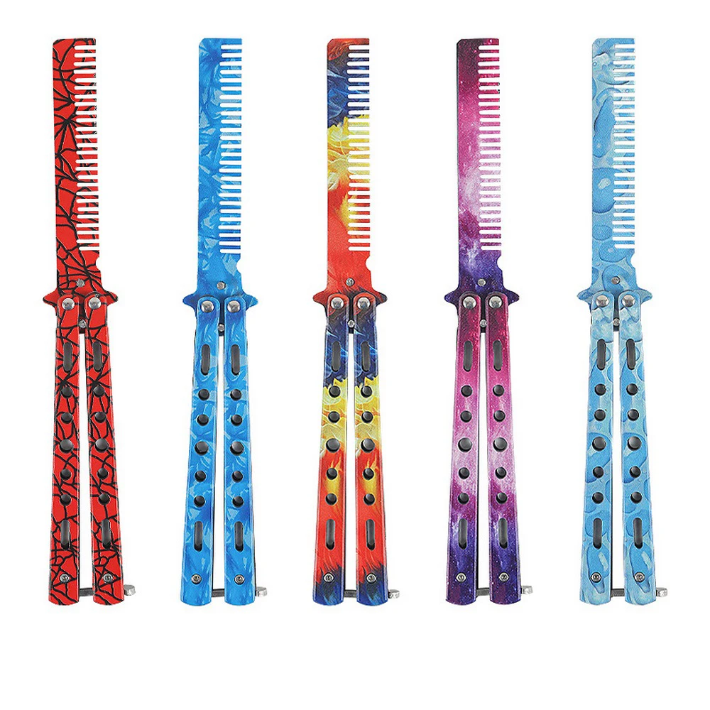 Pettine Pieghevole A Farfalla Pettine Da Allenamento In Acciaio Inossidabile Pettine Da Allenamento Pettine A Farfalla Pettine Per Parrucchieri Strume