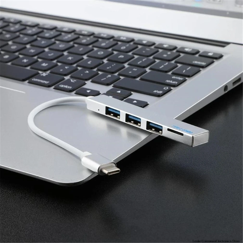 Концентратор USB C Type 4 в 1 концентратор из магниевого сплава 3 0 с разъемом для TF