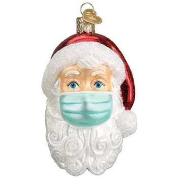 

Santa In 2020 Ornament Christmas Tree Decoration Pendant Santa Claus with Face Cover Home Decor for Family LAD-sale