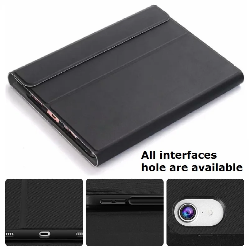  Slim Coque for Apple New iPad 7th 10.2 2019 Case with Keyboard A2198 A2232 Bluetooth Wireless Stand