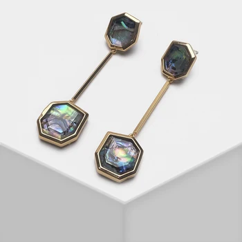 

Amorita boutique Colorful geometric design fashion drop earrings