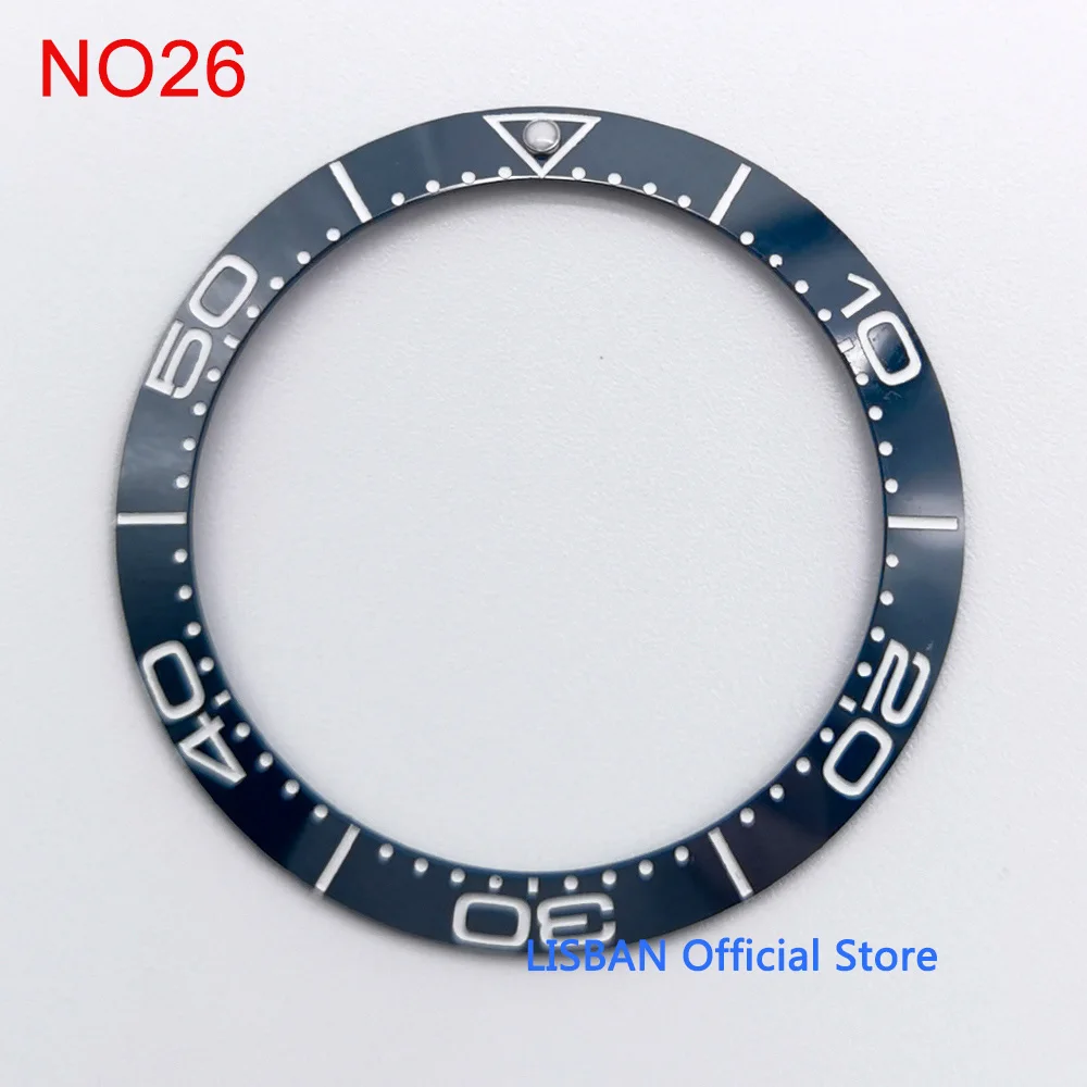 Premium Ceramic Bezel Insert for Watch Cases - 38mm Outer Diameter