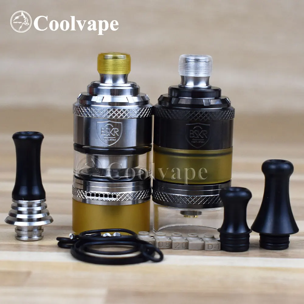 

BSKR V2 MTL RTA Berserker V2 MTL RTA Rebuildable Tank Atomizer rta with 510 mtl drip tip Vaporizer 24mm 3ml 316ss Tank