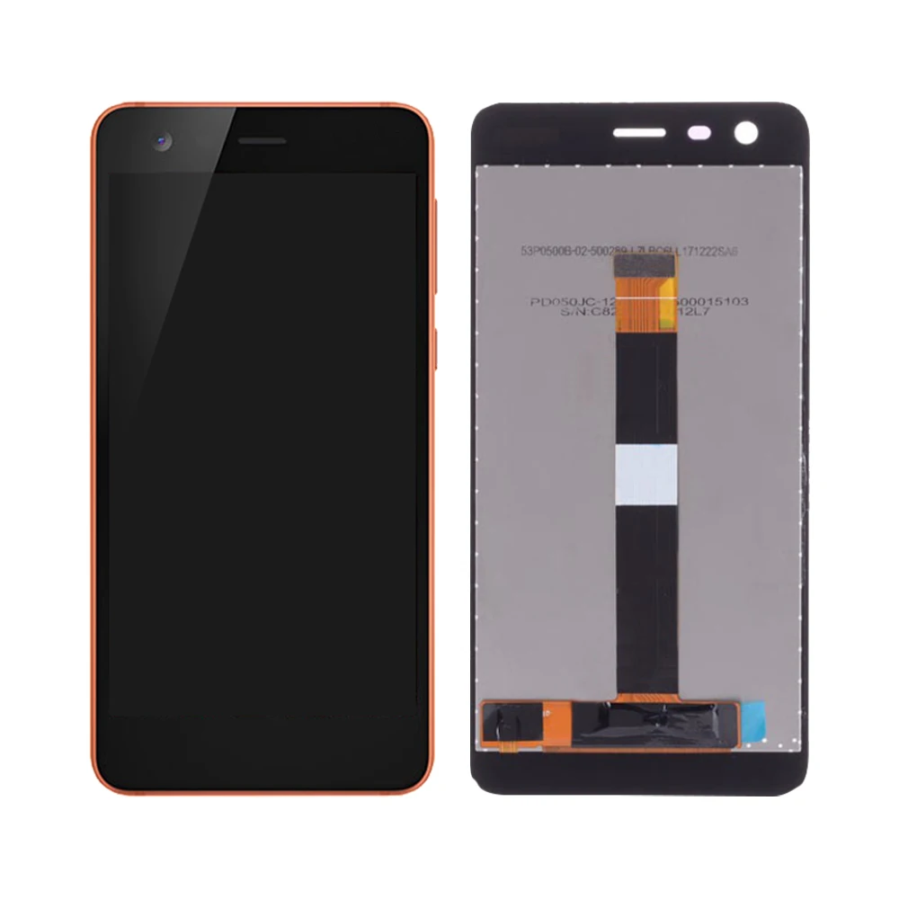 5 0 &quotоригинал для NOKIA 2 LCD сенсорный экран дигитайзер сборка Nokia дисплей с рамкой