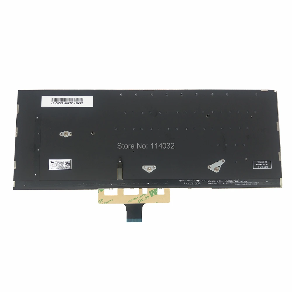 Teclado Turco para Notebook Luz de Fundo para Asus Zenbook Ux461 Ux461fa Ux461u Ux461un Ux461ua Preto tr Substituição tr - Imagem 4