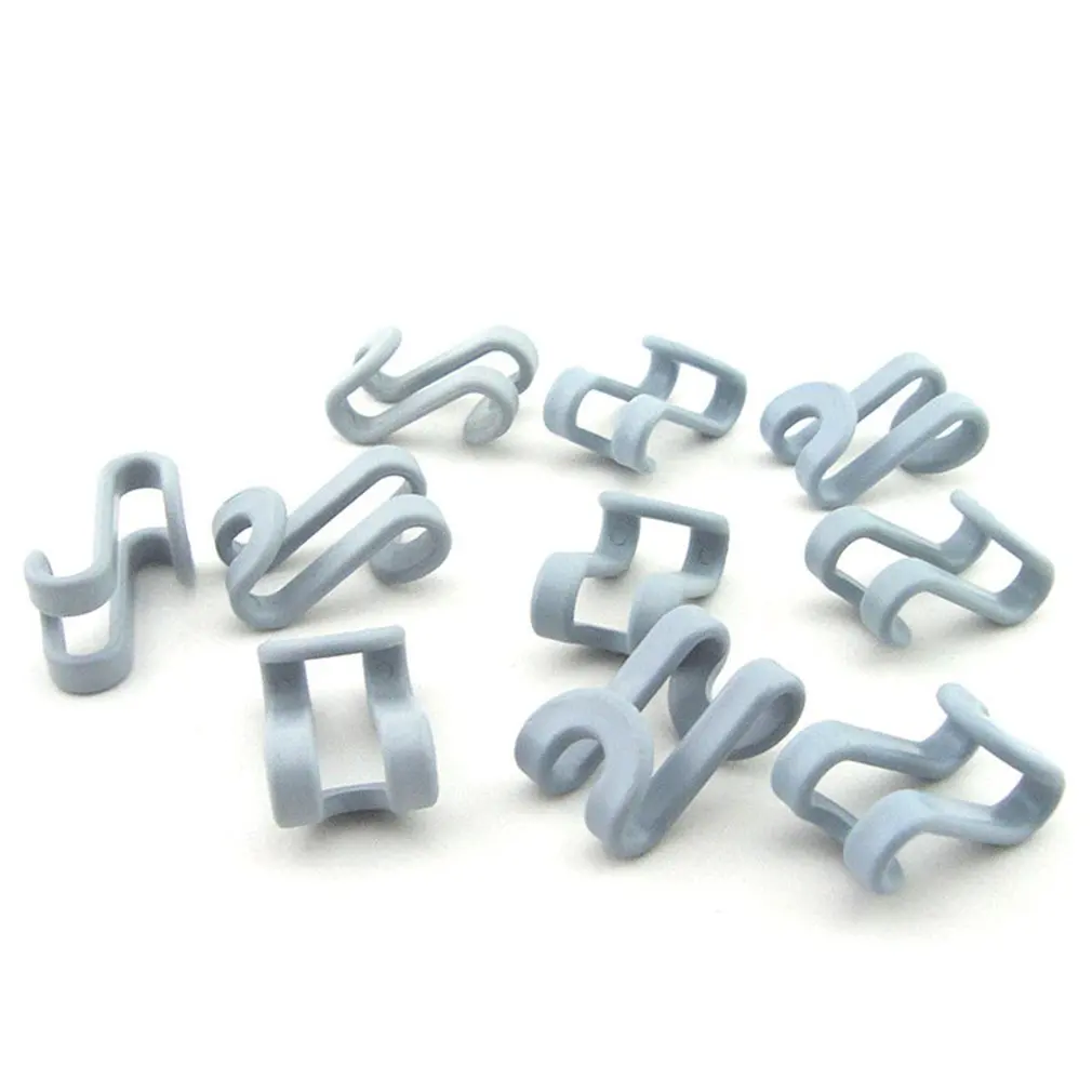 

Features: Each hook has a hook on the front and a hole at the back with a notch in, very easy to use and fits comfortably on yo