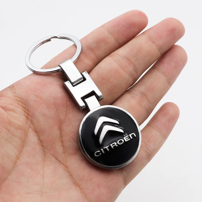

Auto parts 3D metal keychain fashion creative anti-rust high quality suitable for Citroen- C1 3 6 BX CX GT C4Cactus C-Zero