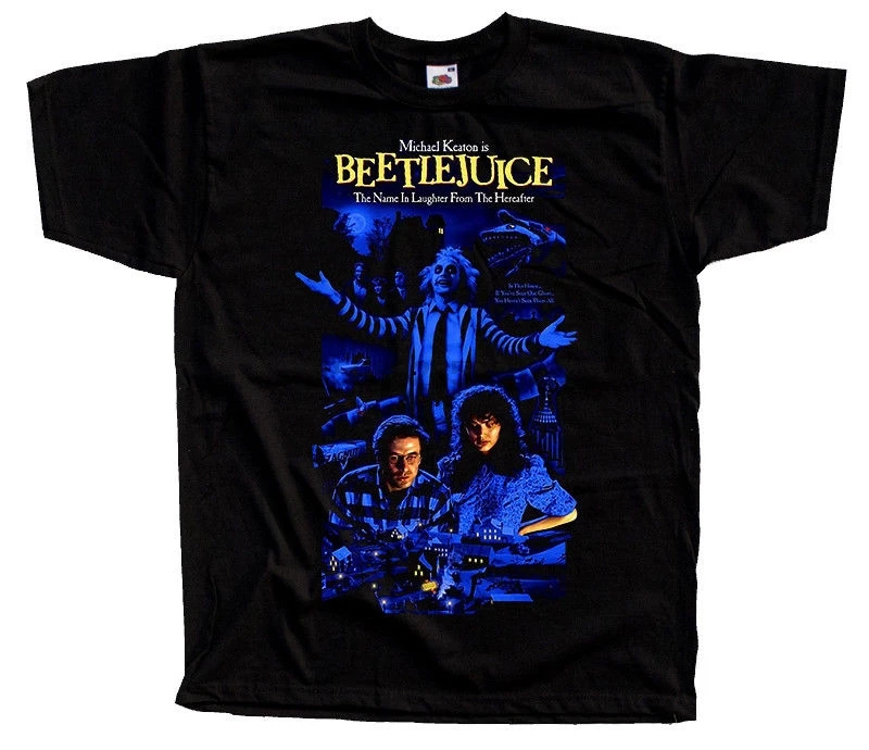 Beetlejuice постер фильма мужские футболки Мужская s Уличная Футболка Тренажерный зал