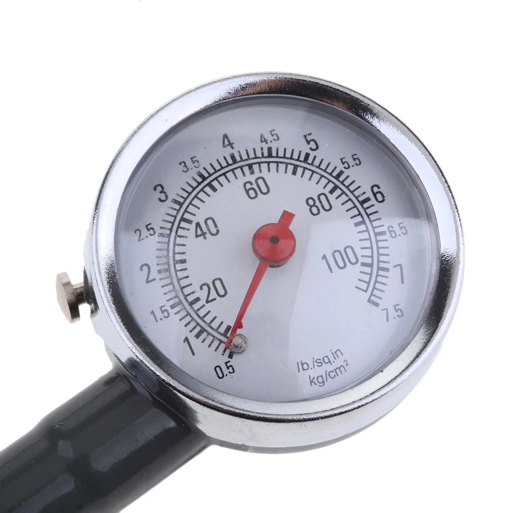 0-100 PSI 7.5Kg/m2 Portable Accurate Motor Car Tyre Tire Air Pressure Gauge