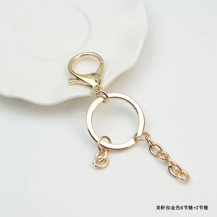 KC Gold-Tone Lobster Keychain Creative Gifts Box And Bag Hardware Car Key Ring Accessories Pendant Currently Available Wholesale