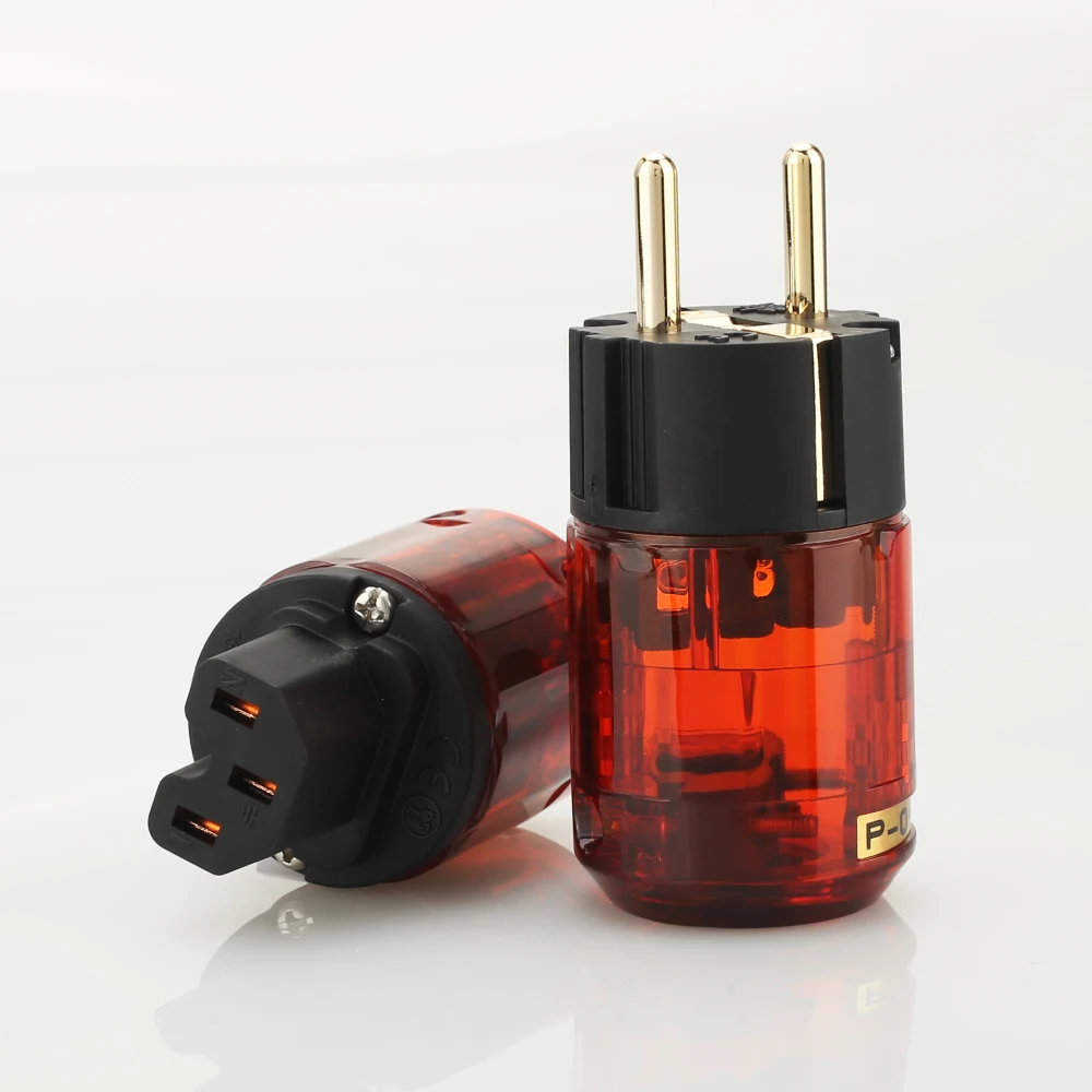 5 пар P046E + C046 24K позолоченный EU SCHUKO Разъем питания EUR разъем HIFI|power plug|schuko power plugeu schuko