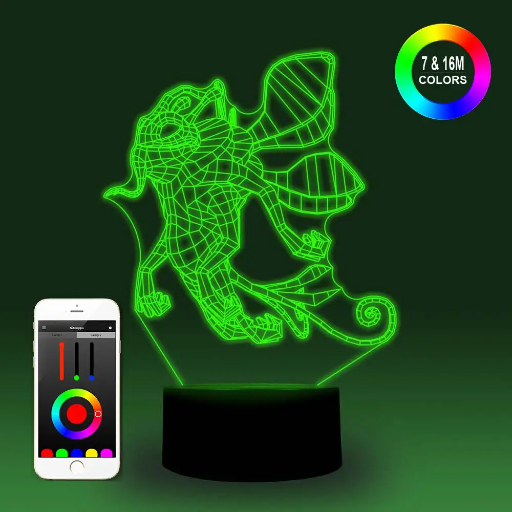 NiteApps 3D Puck Dota ночник настольная лампа Иллюзия украшение лампа подарок на день рождения приложение/сенсорное управление