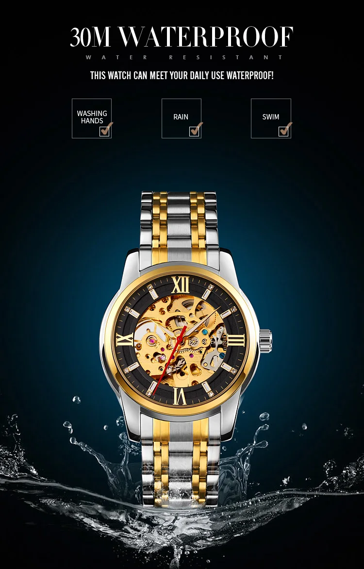 SKMEI 9222 Automatic Mechanical watch for Men description image 8