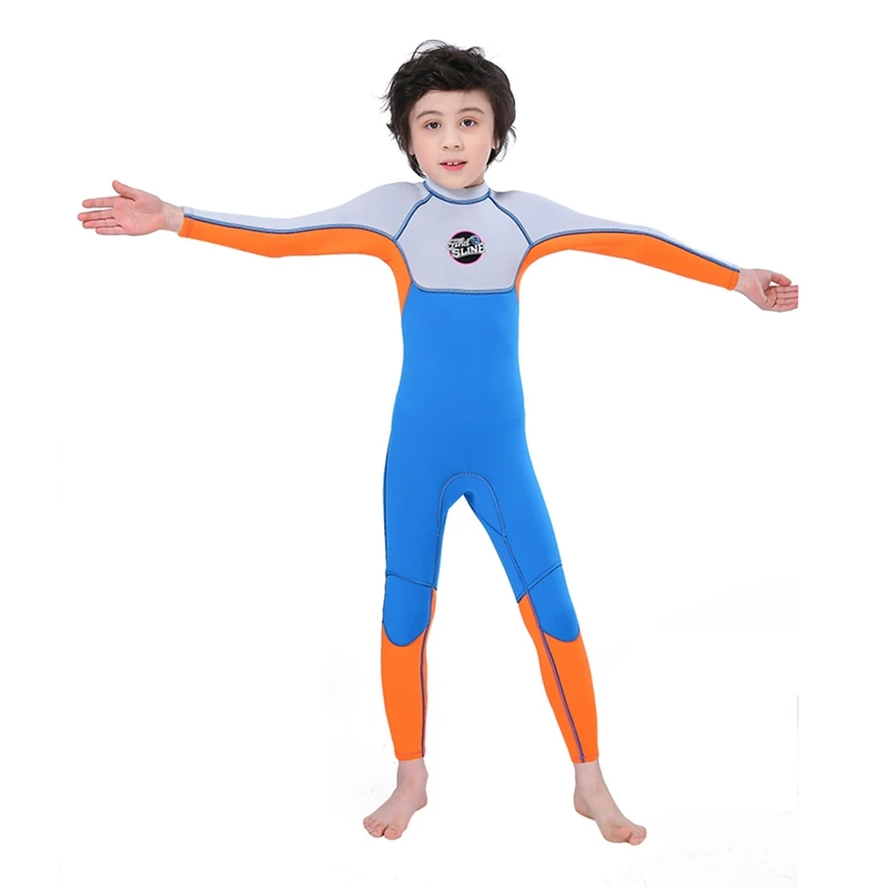 

Swimming For Children Boy With Long Sleeves Swimsuit Children Sports Wearing Clothes Swimming Suit Surfing Beachwear New