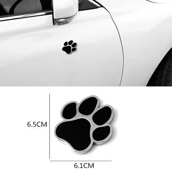 

3D Personality Metal Bear Palm Car Stickers Car Fun Cute Palm Print Car Logo For Peugeot 207 Honda Civic Renault Captur Suzuki