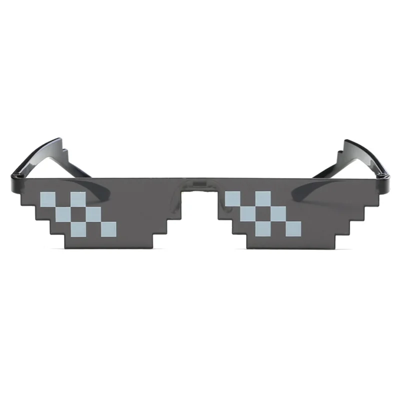 Классические солнцезащитные очки Thug life Deal With It, прямоугольные мужские солнцезащитные очки 8 битов, мозаичные солнечные очки для женщин, Lunette De Soleil