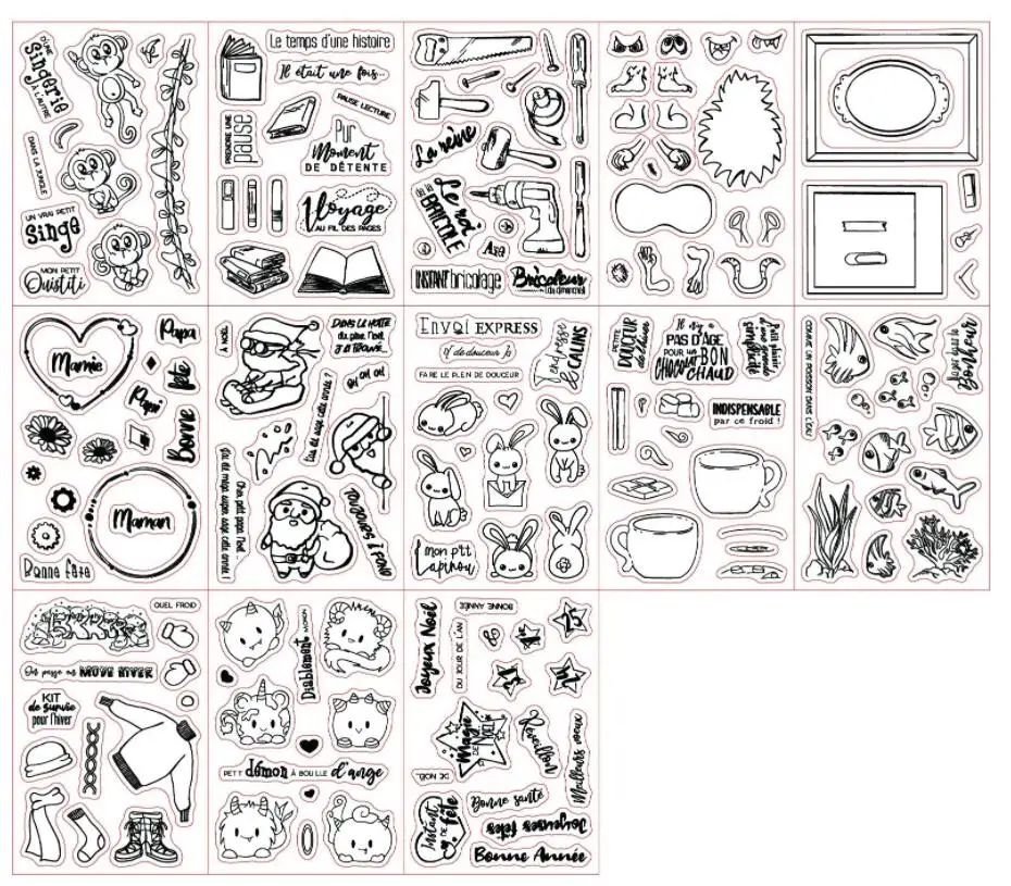 2021newtransparent Clear Silicone Stamp/seal For Diy Scrapbooking/photo