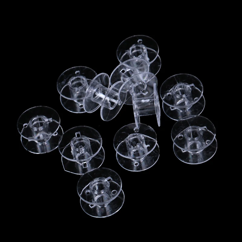 1set Clear Plastic 36 Bobbins Sewing Machine Spools With Thread Storage Case Box