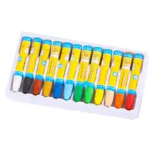 12/18/24/36 Цвета творческий мультфильм мелки нетоксичные карандаш 7 см/2,8 дюймов> 3 лет картина маслом палка