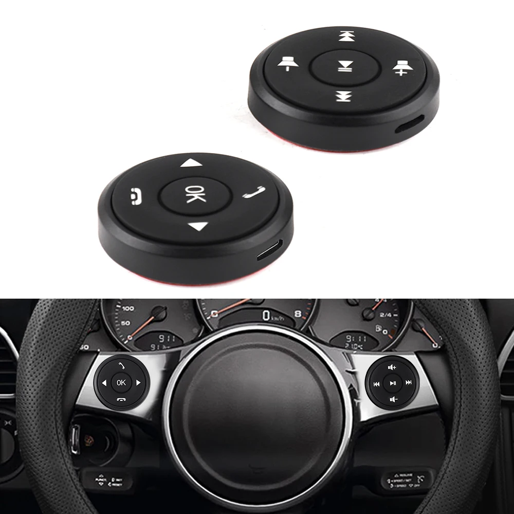 

Universal Car Steering Wheel Remote Controller 10 Key Music Wireless DVD GPS Navigation Radio Remote Control Buttons
