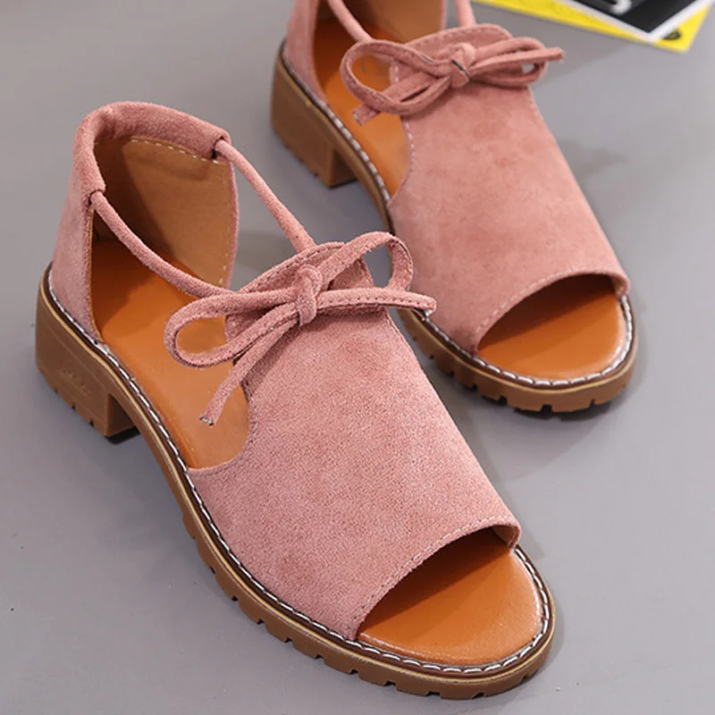 1Pair Women Sandals Open Toe Tied Rope Flat Casual Shoes Fish Mouth Beach Summer Female zapatilla mujer | Спорт и развлечения