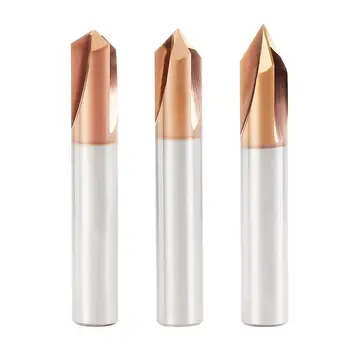 

Tungsten Carbide Straight Groove Chamfering Milling Cutter 90 Degrees CNC Tool For Engraving Machine End Mill