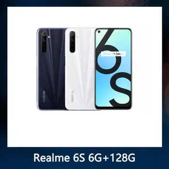 Перейти на Алиэкспресс и купить 2020 realme 6s smart phone 6G 128 ГБ 90 Гц 6,5 дюймов FHD Дисплей телефон 48MP Qual Камера 4300 мА/ч, 30W смены Android мобильный телефон