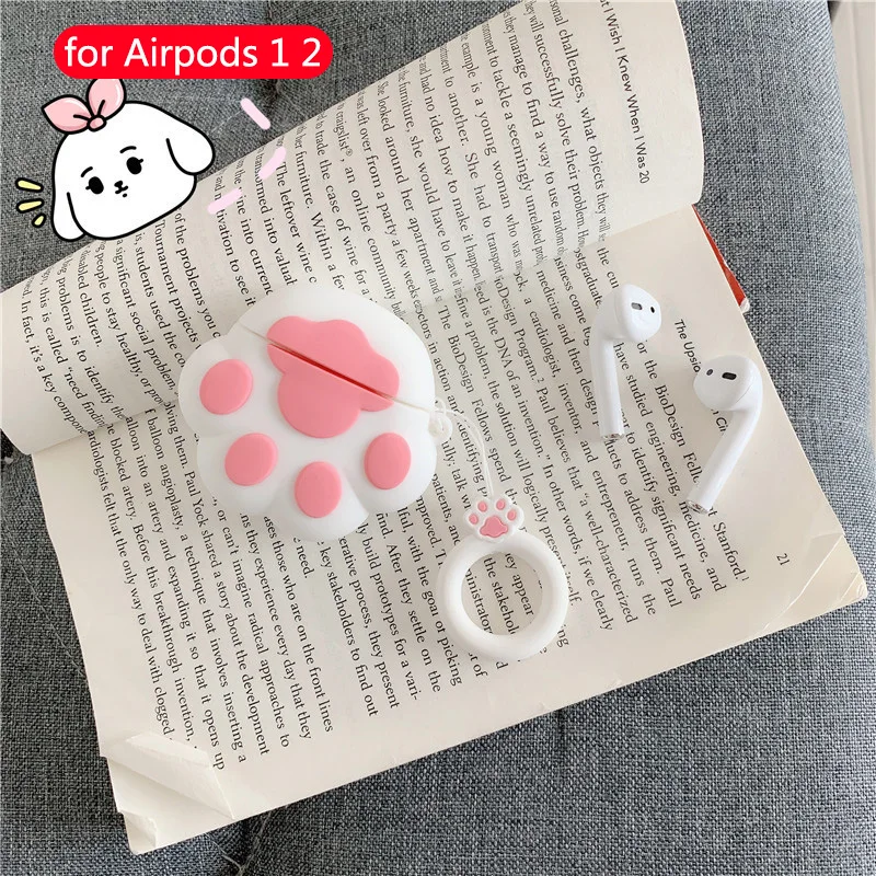 Мультяшные беспроводные bluetooth наушники чехол для Apple Airpods 1 2 Симпатичные Силиконовые Мягкие коробки гарнитура оболочка для Airpods защитный чехол - Цвет: 230
