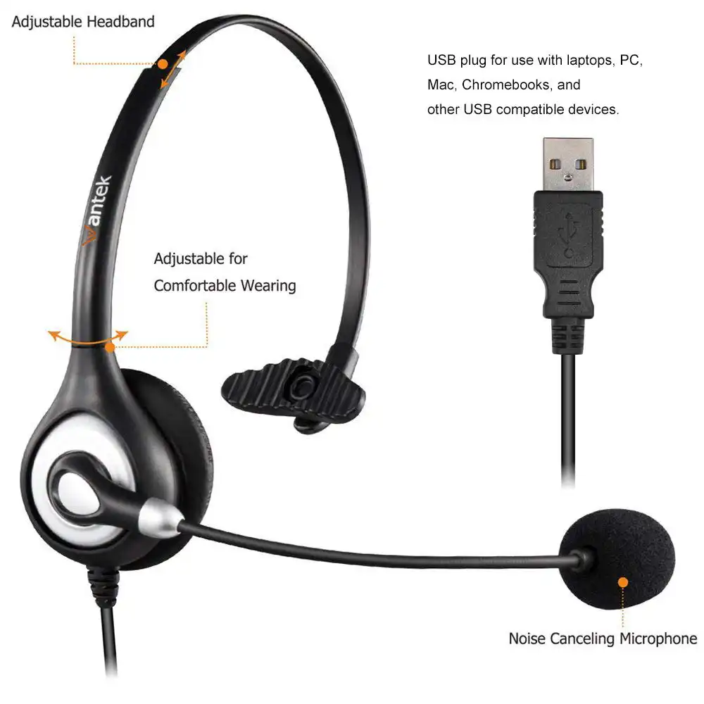 Wantek Call Center Headset A602 Sale 