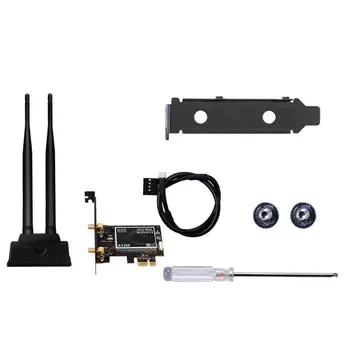 

2400Mbps Dual Band Wireless Desktop PCIe For Intel AX200 Card 802.11ax 2.4G/5Ghz Bluetooth 5.0 PCI Express Wireless WiFi Adapter
