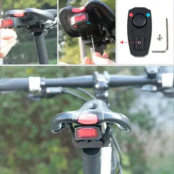 

Bike Wireless Remote Control Burglar Alarm Tail Light Usb Rechargeable Led Bicycle Taillights Cycling Safey Warn Rear Lamp