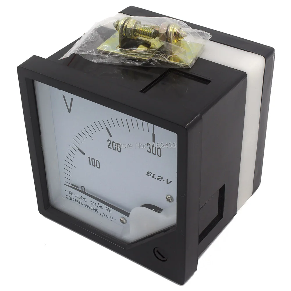 Аналоговый вольтметр 6L2 V 80 мм x размер 50 в 100 150 250 300 450 500 в|analog volt meter|voltmeter analogvolt meter |