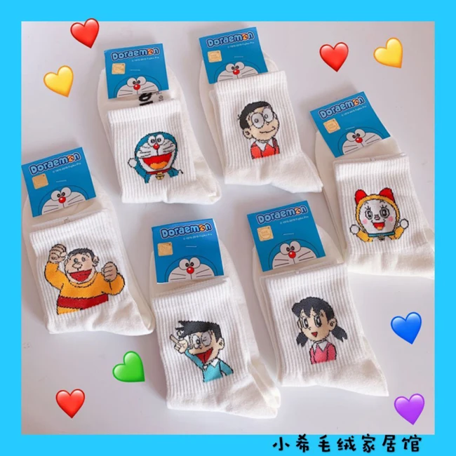 IVYYE, Doraemon, стильные модные носки с символикой аниме, повседневные длинные носки, летние,, для женщин, девушек, хлопковые, новые подарки