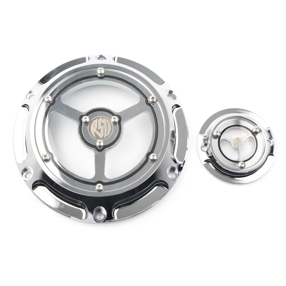

XL883 XL1200 Motorcycle RSD Engine Derby Timer Timing Cover For Harley Sportster Iron XL 883 1200 48 72 CNC Aluminum Chrome