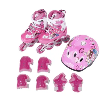 

Girls Inline Skates Adjustable Rollerblades for Kids with Illuminating Wheel Mesh Roller Skates Double Secure Lock Small