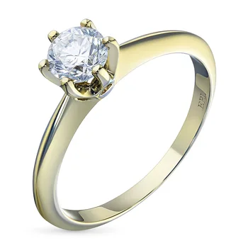 

Yellow gold ring with a diamond e0301kts01178400