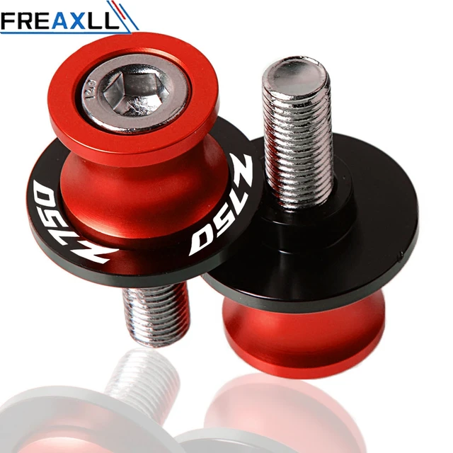 Z750 For KAWASAKI Z750 Z 750 2007 2008 2009 2010 2011 Motorcycle Accessoires Swingarm Slider Spools 10MM Stand Screws Cover Red 10mm
